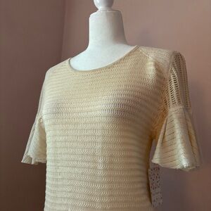 NWT Free People Flutter Sleeve Knit Top